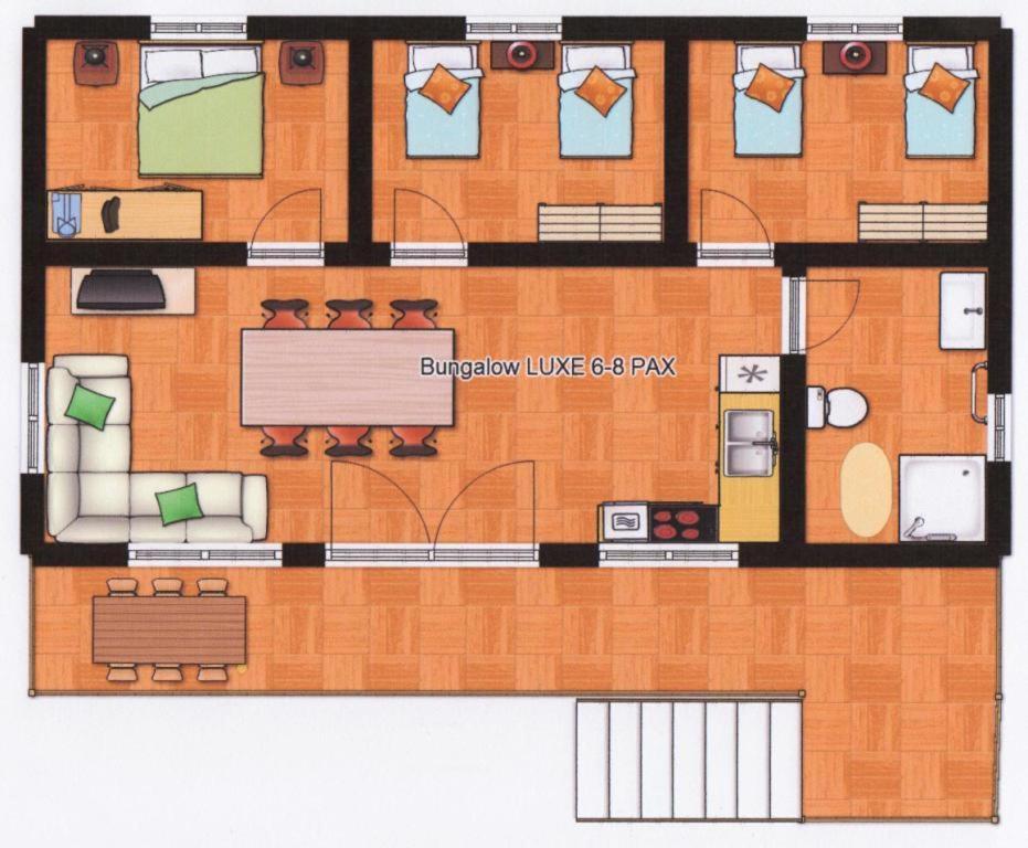 Bungalows Nou Camping La Guingueta D'Aneu Rom bilde